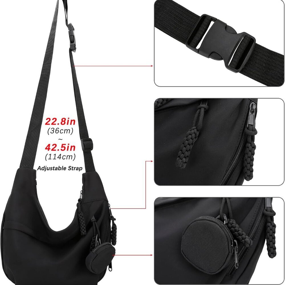 Multi-Functional Lightweight Shoulder Bag - Zippe… - image 4